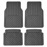 Heavy-Duty Rubber Car Floor Mats - Universal Fit