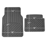 Heavy-Duty Rubber Car Floor Mats - Universal Fit