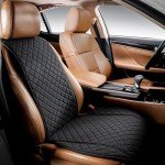 IVICY Black Linen Non-Slip Car Seat Cover