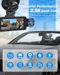 3-Channel 2.5K Dash Cam with 32GB Card
