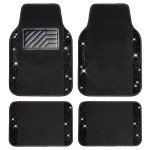 Sparkling Bling Diamond Car Floor Mats - 4pcs