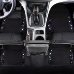 Sparkling Bling Diamond Car Floor Mats - 4pcs
