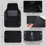 Sparkling Bling Diamond Car Floor Mats - 4pcs