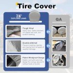 Charcoal Tire Covers 4 Pack for Trucks & SUVs