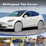 Charcoal Tire Covers 4 Pack for Trucks & SUVs