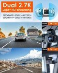 Vantrue E2 Dual Dash Cam with Voice Control