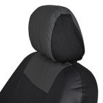 BDK Black & Charcoal Synthetic Leather Seat Covers