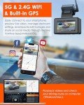 Vantrue E2 Dual Dash Cam with Voice Control