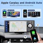Wireless Carplay Screen with Dash Cam & GPS