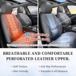 Coverado Waterproof Nappa Leather Seat Covers - Gray