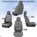 Coverado Waterproof Nappa Leather Seat Covers - Gray