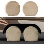 Waterproof Canvas Tire Covers for RVs and Cars