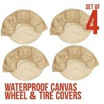 Waterproof Canvas Tire Covers for RVs and Cars