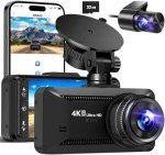 4K Front and Rear Dash Cam with WiFi