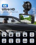 4K Front and Rear Dash Cam with WiFi
