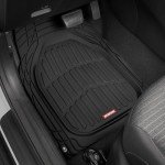 FlexTough Black Rubber Floor Mats for Vehicles