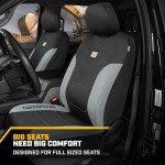 Caterpillar Flexfit Black Seat Covers for Cars and Trucks