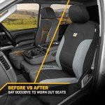 Caterpillar Flexfit Black Seat Covers for Cars and Trucks
