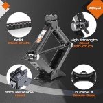 Compact 2 Ton Steel Scissor Car Jack Kit