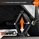 Compact 2 Ton Steel Scissor Car Jack Kit