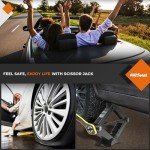 Compact 2 Ton Steel Scissor Car Jack Kit