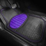 Heavy-Duty Rubber Car Floor Mats - Universal Fit