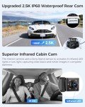 AZDOME M550 4K Dual Dash Cam with WiFi