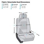Beige 3D Air Mesh Car Seat Covers - Front Only