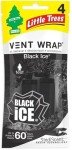 LITTLE TREES Black Ice Vent Wrap Air Fresheners
