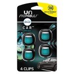 Febreze Unstopables Car Freshener Vent Clip, 4 Pack