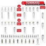 TOMMARS 92-Piece Mechanic Tool Box Set