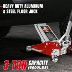 Low Profile Aluminum Racing Floor Jack, 3 Ton