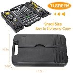 95-Piece Portable Mechanics Tool Set in Yellow