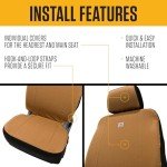 Carhartt Fitted Bucket Seat Covers in Gravel