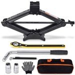 2 Ton Car Jack Tool Kit with Lug Wrench