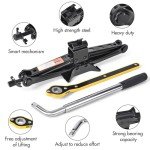 2 Ton Car Jack Tool Kit with Lug Wrench
