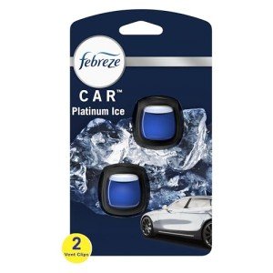 Febreze Car Air Freshener Vent Clips - Platinum Ice