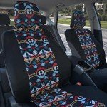BDK Aztec Pattern Front Seat Covers, 2-Pack