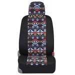 BDK Aztec Pattern Front Seat Covers, 2-Pack