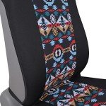 BDK Aztec Pattern Front Seat Covers, 2-Pack