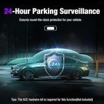 3-Channel 4K WiFi Dash Cam with 64GB Card