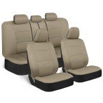 Tan & Black 9-Piece Car Seat Covers Set
