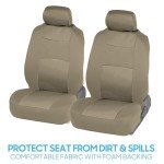 Tan & Black 9-Piece Car Seat Covers Set