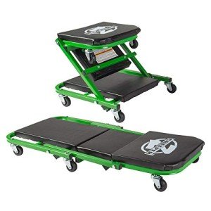 300 Lbs Black/Green Mechanic Creeper by Pro-LifT