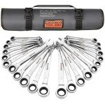 22-Piece Ratcheting Wrench Set with Organizer