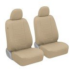 BDK Beige Faux Leather Front Seat Covers