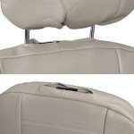 BDK Beige Faux Leather Front Seat Covers