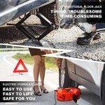 Electric Car Jack Kit with Impact Wrench & Pump