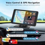 Eleacc Portable 7" Wireless Car Stereo with CarPlay