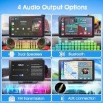 Eleacc Portable 7" Wireless Car Stereo with CarPlay